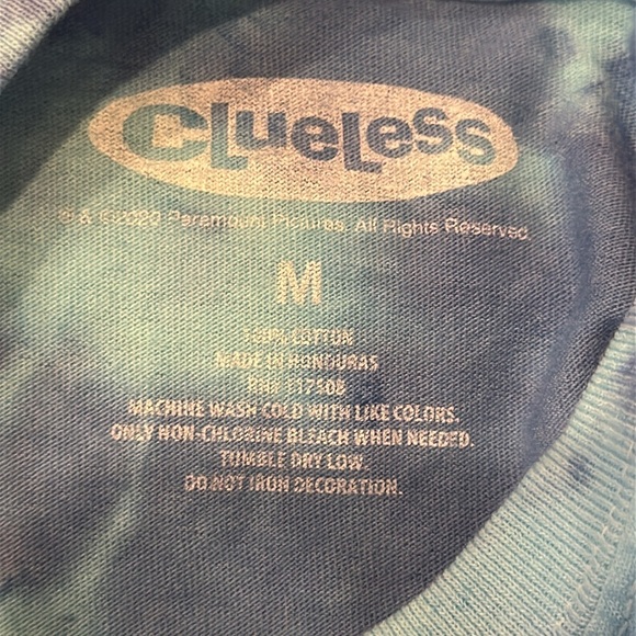 Clueless Women’s Graphic Tie-Dye T-Shirt Size Medium - Picture 5 of 5